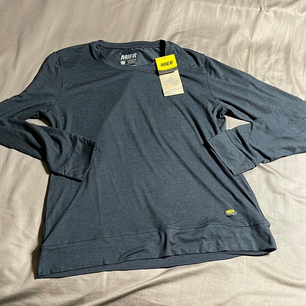 NWT Mier long sleeve shirt L